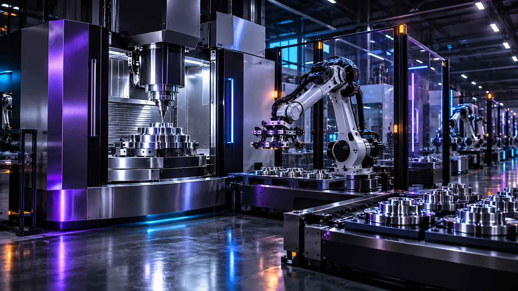 Concept of a connected precision manufacturing facility